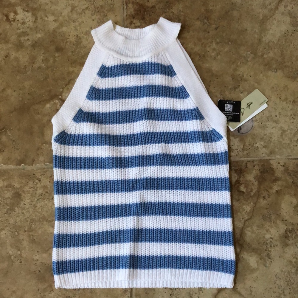 RD STYLE SLEEVELESS SWEATER TOP L